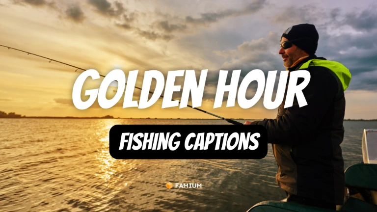 Golden Hours Fishing Captions for Instagram